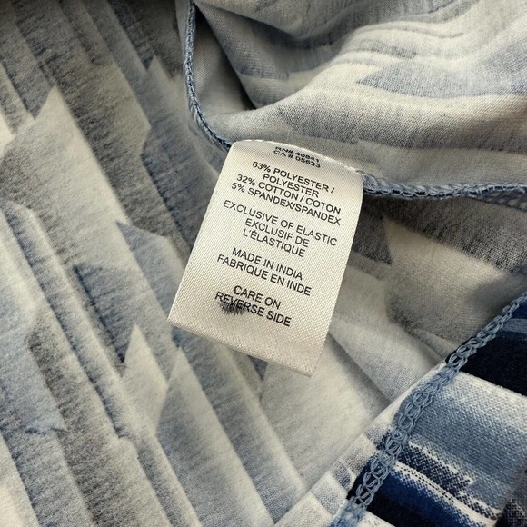 Aventura Womens Dress Size M New Blue Geometric Print Fit Flare Pockets Sundress - Picture 6 of 11